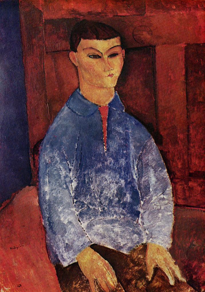 Portrait of the Painter Moise Kisling - Amedeo Modigliani Paintings